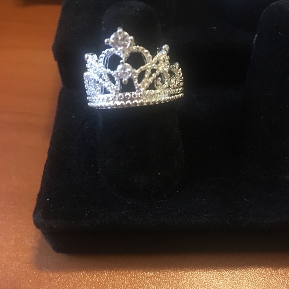 Princess Sterling sliver Ring Size7 - Picture 3 of 5